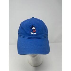 Disney Embroidered‎ Mickey Mouse Logo Blue Strap Back OSFM Cap Dad Hat